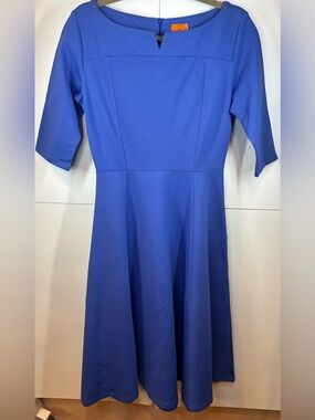 MaryCrafts Royal Blue Fit & Flare Dress NWT Size 8 Midi
